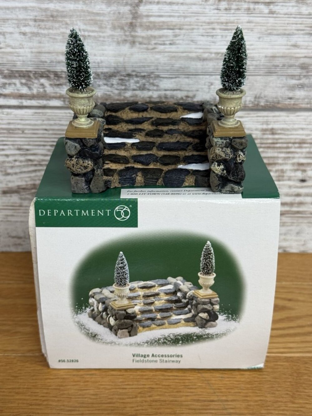 Dept. 56 Fieldstone Stairway #52826 Excellent Pre-owned Condition